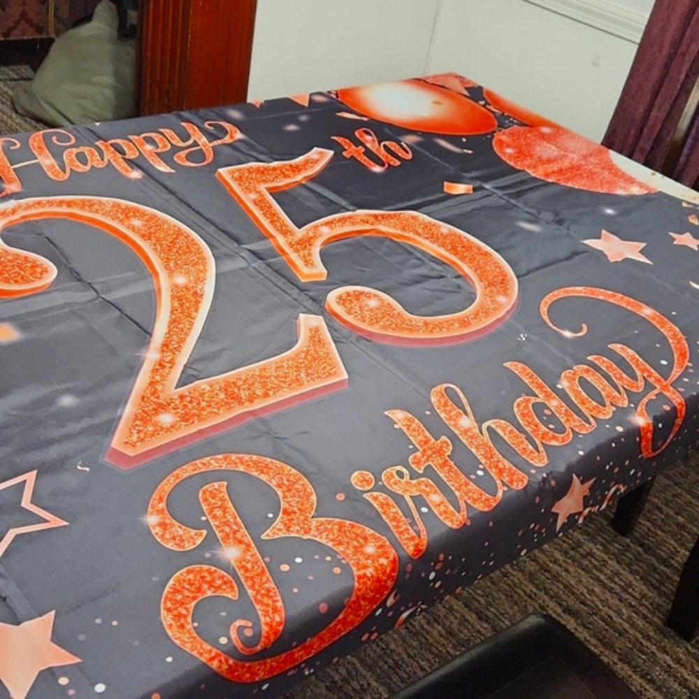 Happy 25th Birthday Banner